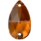 RG 3230 Sew On Pear - Dark Amber
